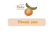Citrus Orange Baby Shower Party Set, an Invitation Template by Patterndigitpics (Thumbnail 6 of 6)