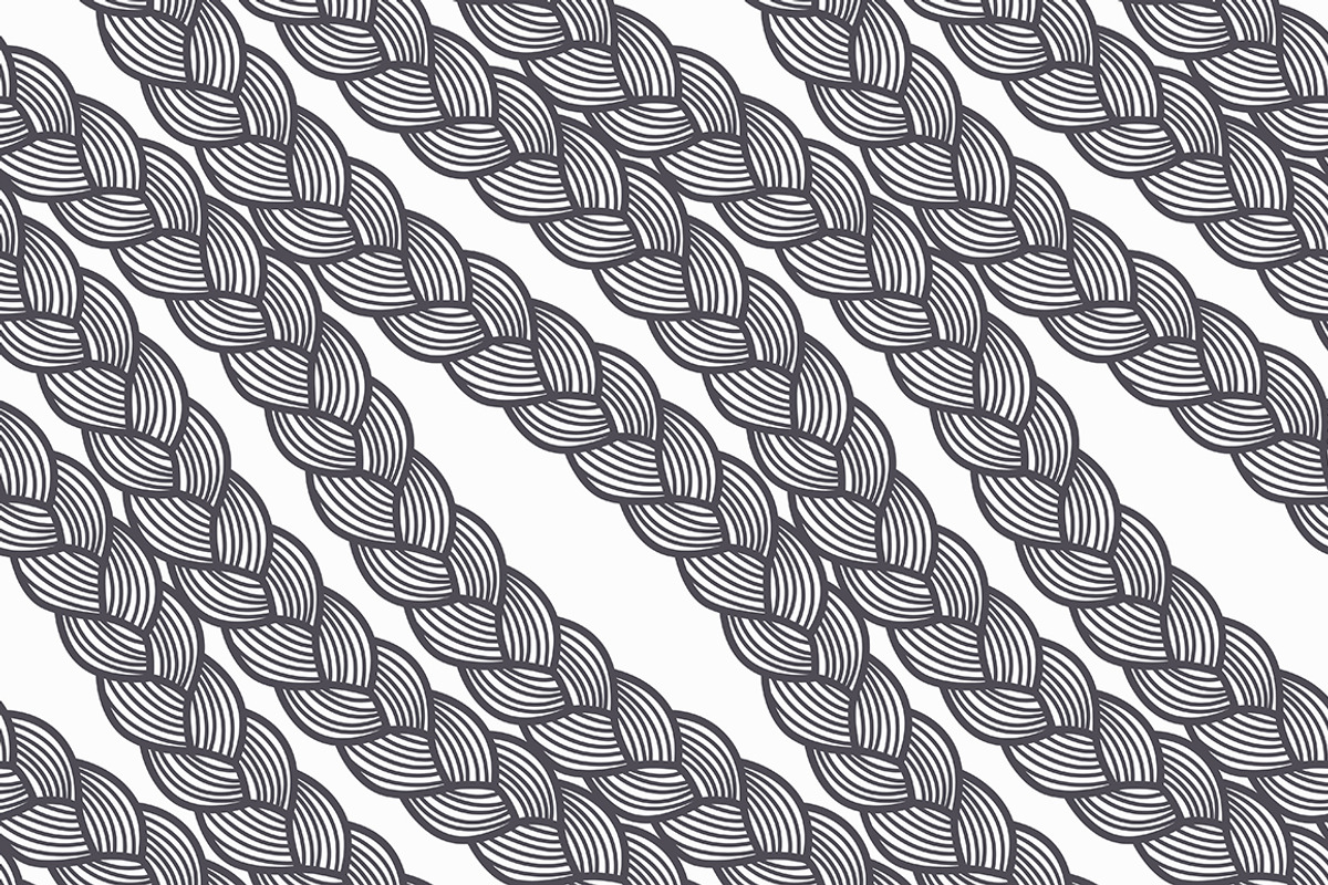Braids. Seamless Patterns Set, a Pattern Graphic by Curly_Pat (Photo 5 of 5)