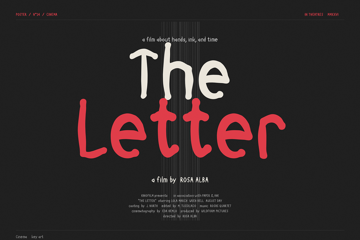 Vinew - Handwritten Display Typeface, a Handwritten Font by Lettra Studio (Photo 13 of 17)