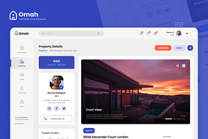 Real Estate Admin Dashboard UI