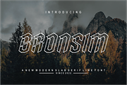 Bronsim, a Font by puji_hartono (Thumbnail 1 of 5)