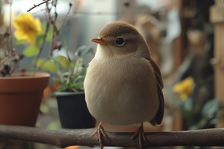 Beautiful small tomtit bird on a tree branch, an Animal Photo by AlyaAnd