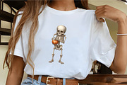 Cute Skeleton Clipart, an Illustration by CrexoraLab (Thumbnail 4 of 5)