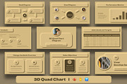 Neumorphism Quad Chart Presentation, a Presentation Template by BumbleGraph Studio (Thumbnail 1 of 4)