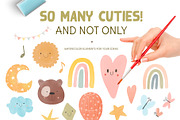 Watercolor Childhood Nursery Set, an Animal Illustration by Beauty Drops (Thumbnail 3 of 12)