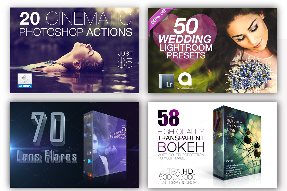 600 LIGHTROOM Presets Mega Bundle, an Action Add-On by AN Productions (Photo 2 of 5)