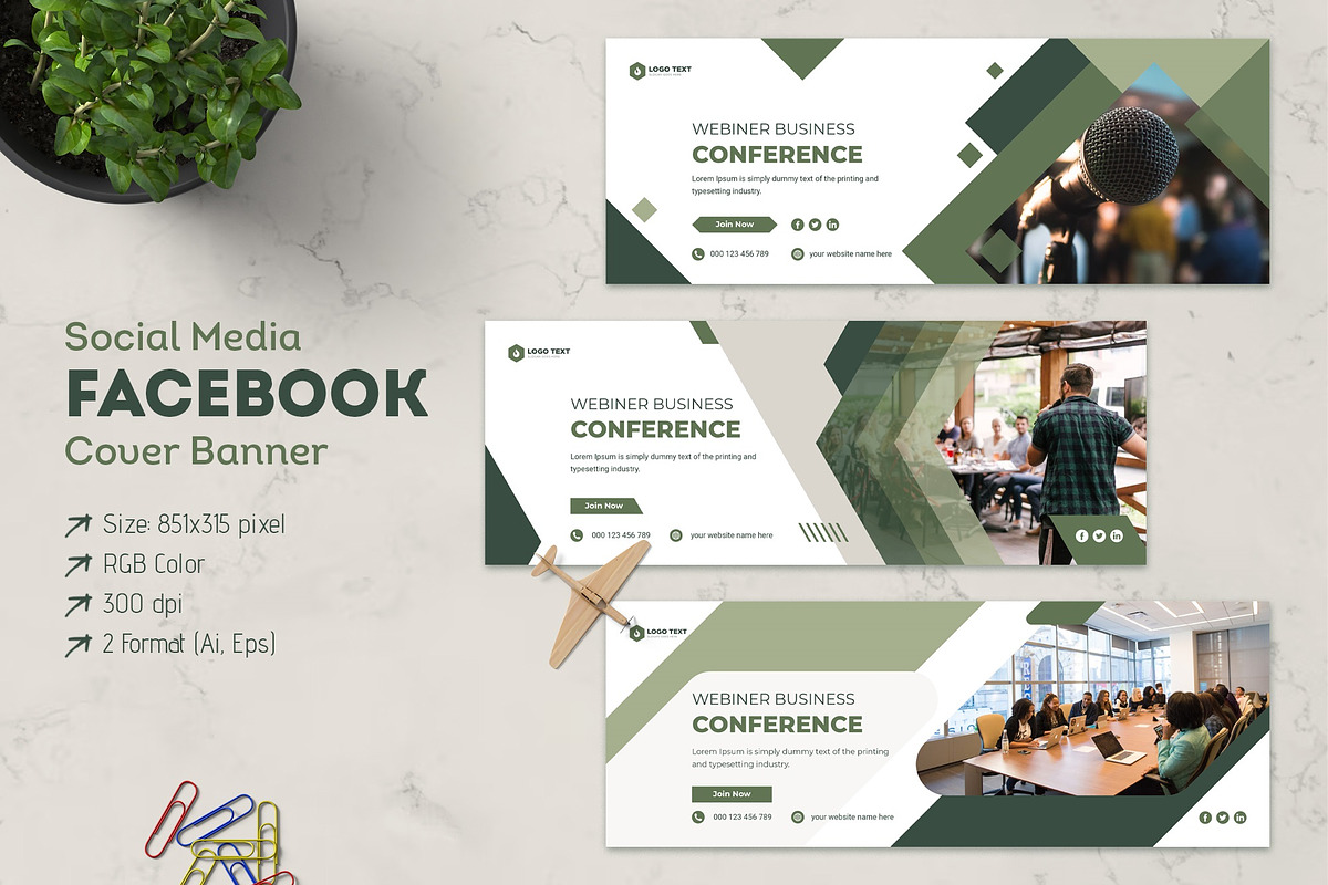 Webinar Facebook Cover Banner Design