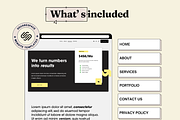 Squarespace Website template, a Squarespace Template by Ciel Lumiere (Thumbnail 3 of 8)