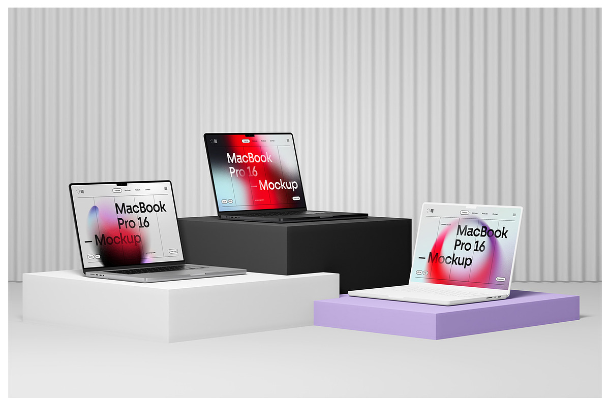 MacBook Pro 16 Mockups + Clay Style, a Mac Mockup by Mr.Mockup™ (Photo 11 of 15)