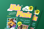 Kids Picnic Flyer Set, a Flyer Template by Annora Studio (Thumbnail 4 of 6)