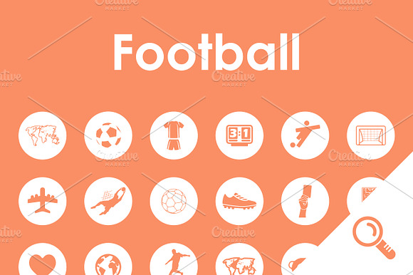 36 Football Simple Icons