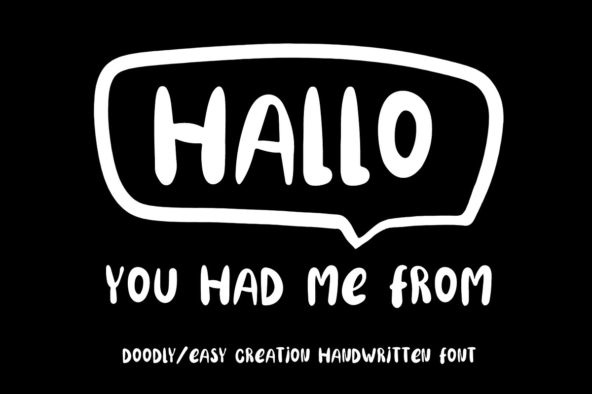 Bome_Wolker. Funny font, a Script Font by Yaniko (Photo 4 of 5)