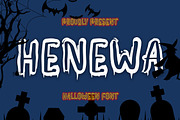 HENEWA - Halloween Font, a Font by NTC Graphic (Thumbnail 1 of 8)
