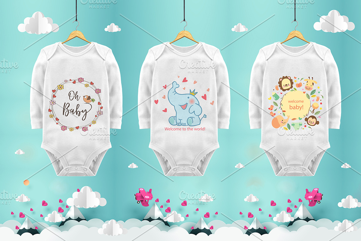 Baby Body Mockups, psd, jpg, a Product Mockup by Milan Mockup (Photo 2 of 6)
