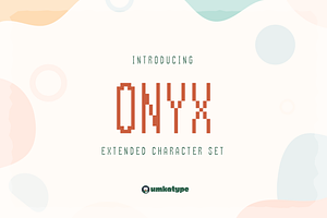 Onyx Pixel Game Font, a Font by alpercakici