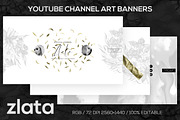 ZLATA Youtube Channel Art Banners, a Social Media Template by RussGFX (Thumbnail 1 of 4)