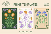 Art Nouveau Vector Poster Creator, an Object Graphic by ArtFM (Thumbnail 4 of 15)