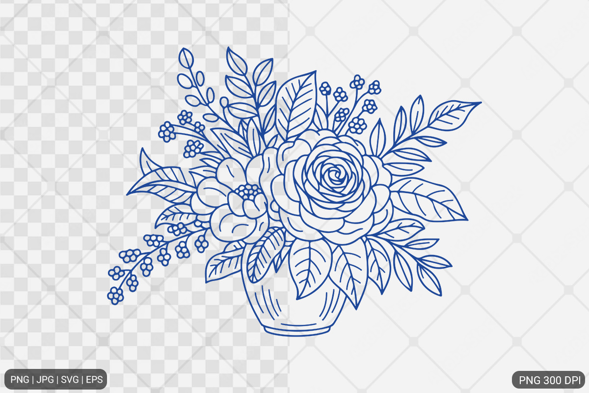 Rose Hand Drawn illustrations Set, an Illustration by Actual Pixel (Photo 2 of 6)