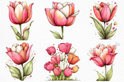 Whimsical Spring Tulip Flower Png, an Illustration by Craft Nest (Thumbnail 4 of 11)