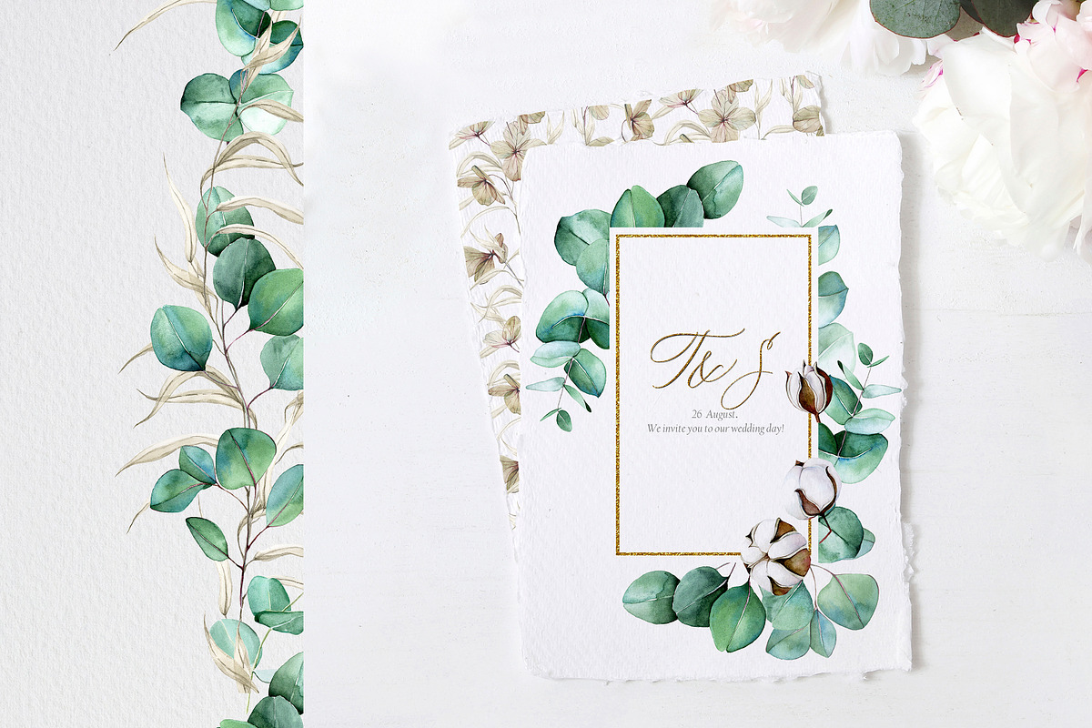 Eucalyptus and cotton, an Illustration by made by Tanya (Photo 5 of 7)