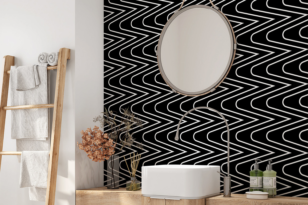 Dark Geometric Lines, a Graphic by MalyskaStudio (Photo 5 of 5)