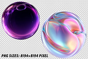 3D Blob Fluid Shapes Holographic Set, a Graphic by one-touch (Thumbnail 3 of 5)