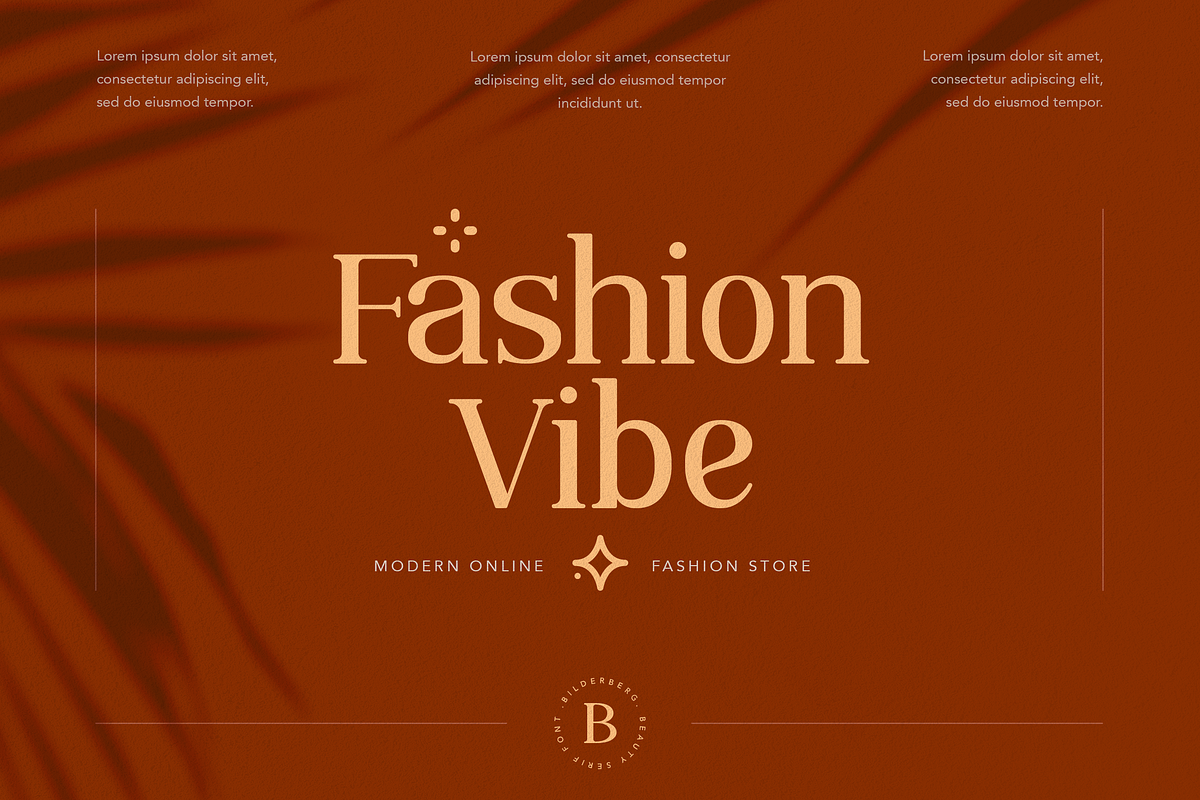 Bilderberg Beauty Serif Font preview 6