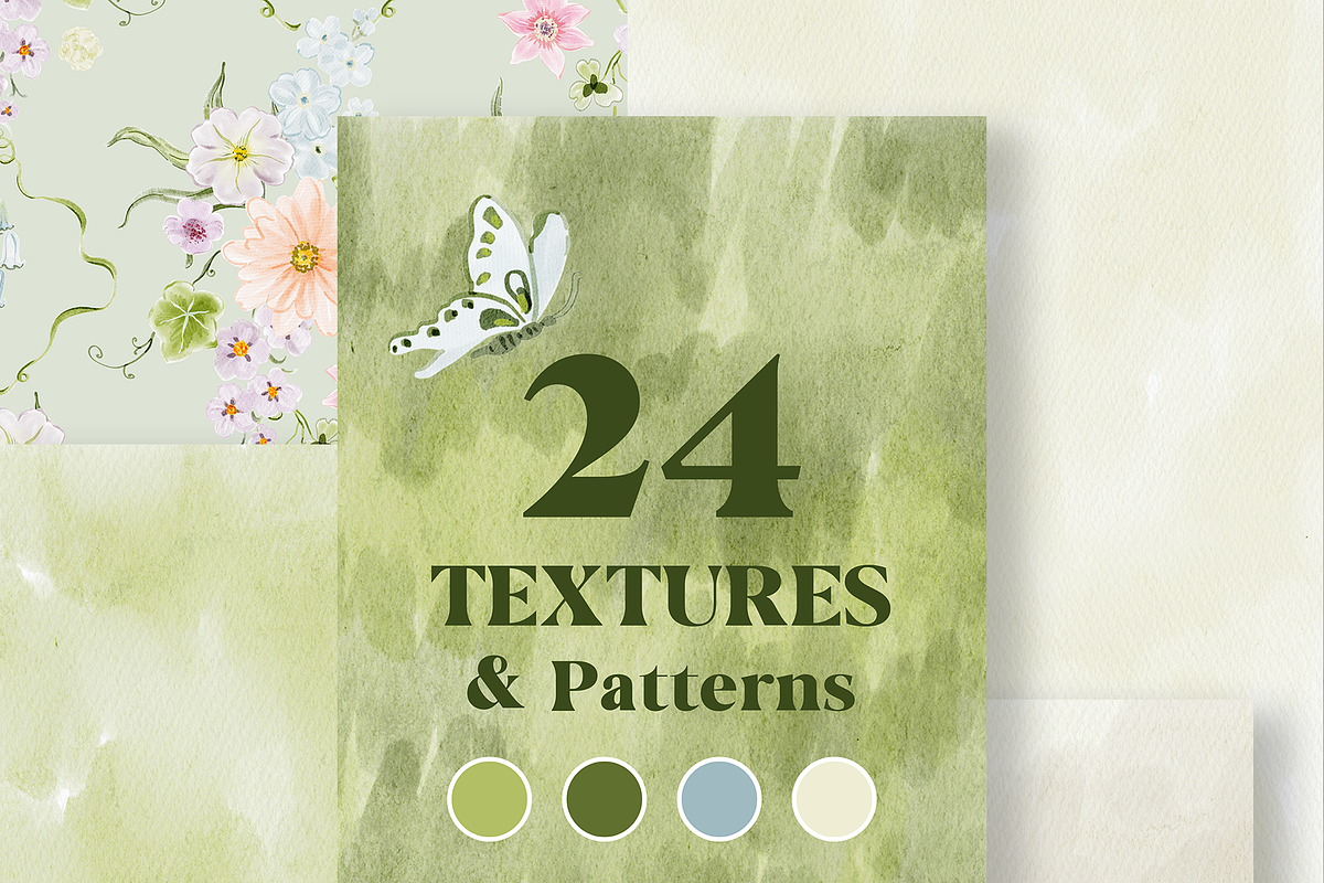 Wildflower Garden Watercolor Set, a Decorative Illustration by Karma (Photo 4 of 15)