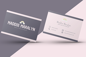 BUSINESS CARD Cute Pastel Colors Inf