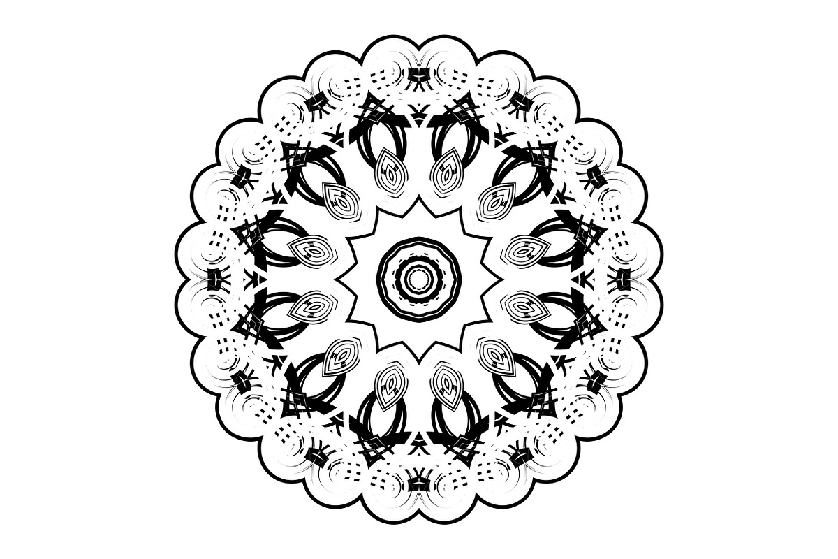 Artistic Mandala Vector Collection, a Decorative Illustration by NJ Himel (Photo 82 of 101)