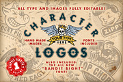 Character Logo Set  –  Volume 1, a Branding & Logo Template by Graphic Bandits (Thumbnail 1 of 11)