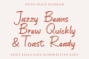 Paint Space - Cafe Handwritten Font, a Handwritten Font by Pandeka Studio (Thumbnail 8 of 9)