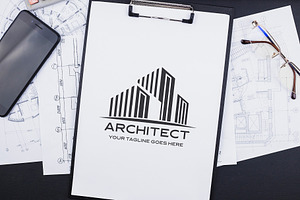 Modern Architecture Logo Template, a Branding & Logo Template by YUDesignStore