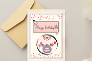 Simple Birthday Card Template, a Card Template by WynterLife Studio (Thumbnail 1 of 7)