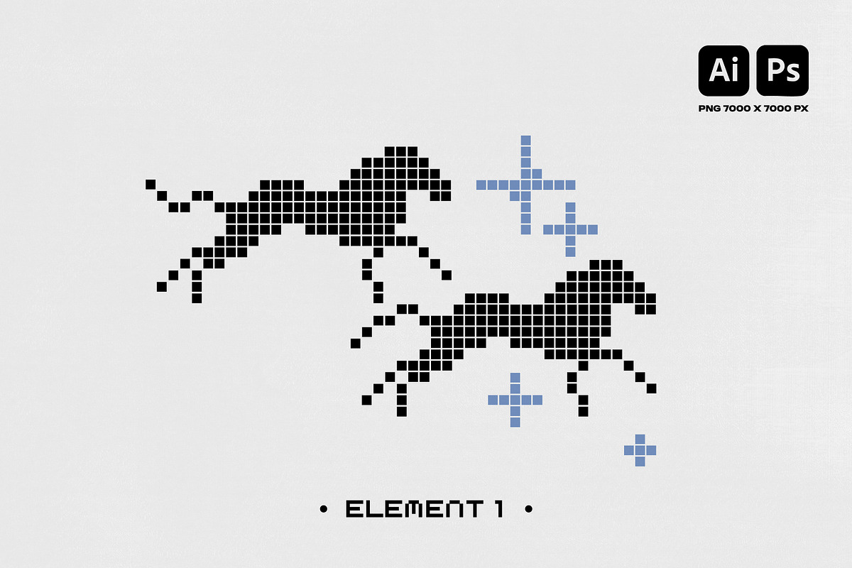 Y2K OPTICAL GRAPHIC VECTOR SET, an Object Graphic by BonkiStudio (Photo 2 of 7)