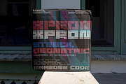 Xpron STENCIL Geo Font, a Sans Serif Font by Erifqizefont (Thumbnail 4 of 10)