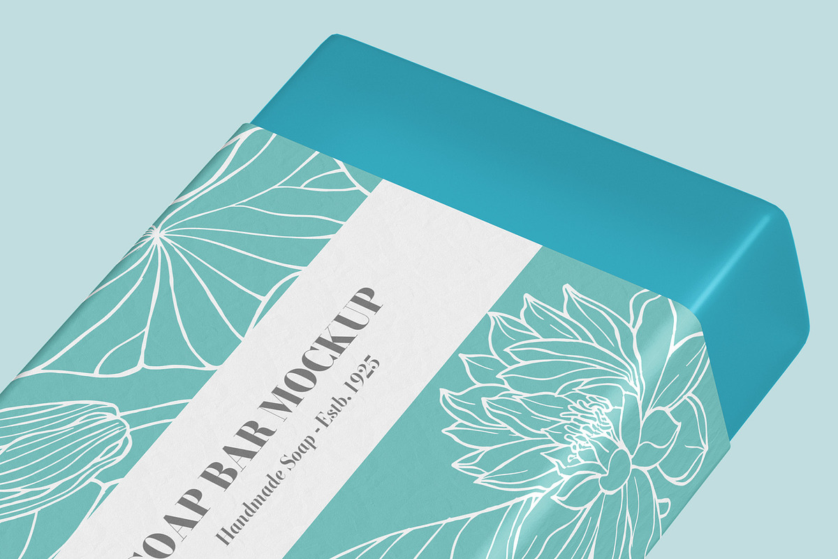 Soap Bar Label Mockup - 6 views, a Packaging Mockup by Illusiongraphic (Photo 16 of 16)