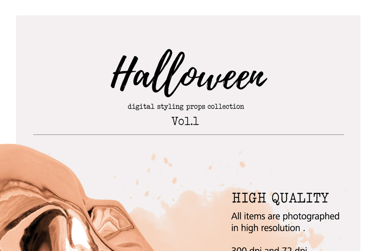 Halloween scene creator, a Books & Magazine Mockup by Make Beautiful Things (Photo 3 of 5)