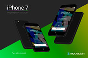 Iphone 7 Mockup Flying Black, an iPhone Mockup by mockuptain (Thumbnail 6 of 7)