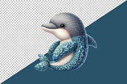 Knitted Plush Baby Animals Clipart, an Illustration by Creative Art (Thumbnail 4 of 6)