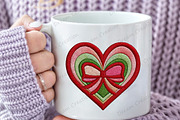 Faux Yarn Crochet Coquette Heart PNG, an Illustration by Dream Creation (Thumbnail 5 of 5)