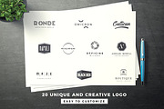 20 modern logos - hype vol. 01, a Branding & Logo Template by Nues Design (Thumbnail 2 of 10)