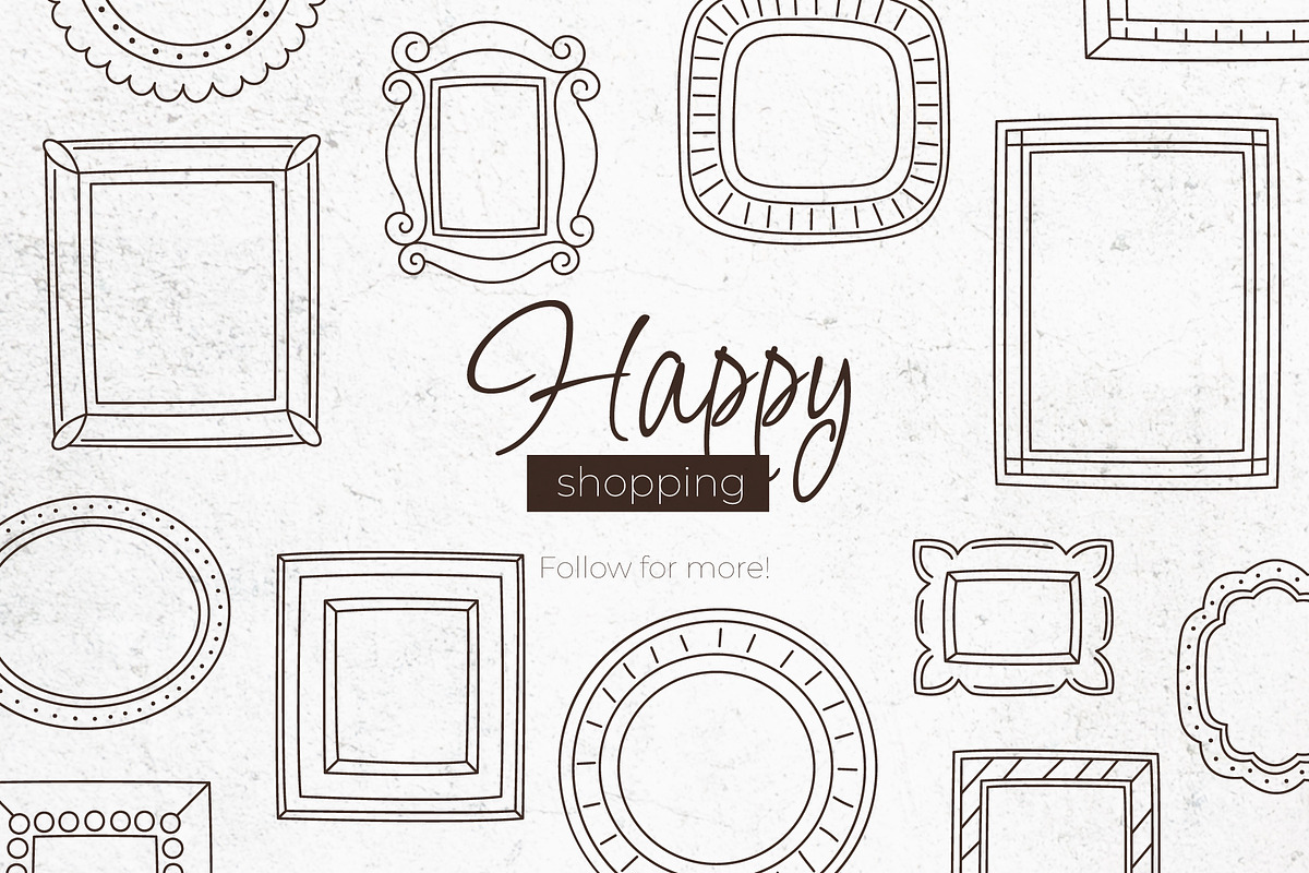 Vintage Frames Vector Cliparts, an Object Graphic by Panna Limon Store (Photo 7 of 7)
