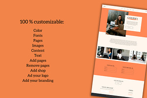 Squarespace Website Template Amber