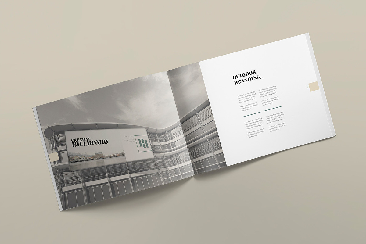 The Ocean - Brand Manual Template, a Brochure Template by ZippyPixels (Photo 9 of 16)