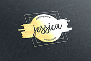 Modern logo elements + BONUS, a Branding & Logo Template by The Black & Art (Thumbnail 7 of 10)