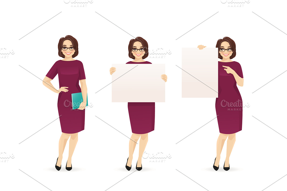 Business mature woman kit, a Technology Illustration by Volha Hlinskaya (Photo 6 of 9)