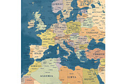 Vector World Map - Large&Detailed, a Decorative Illustration by PorcuPen Works (Thumbnail 3 of 7)