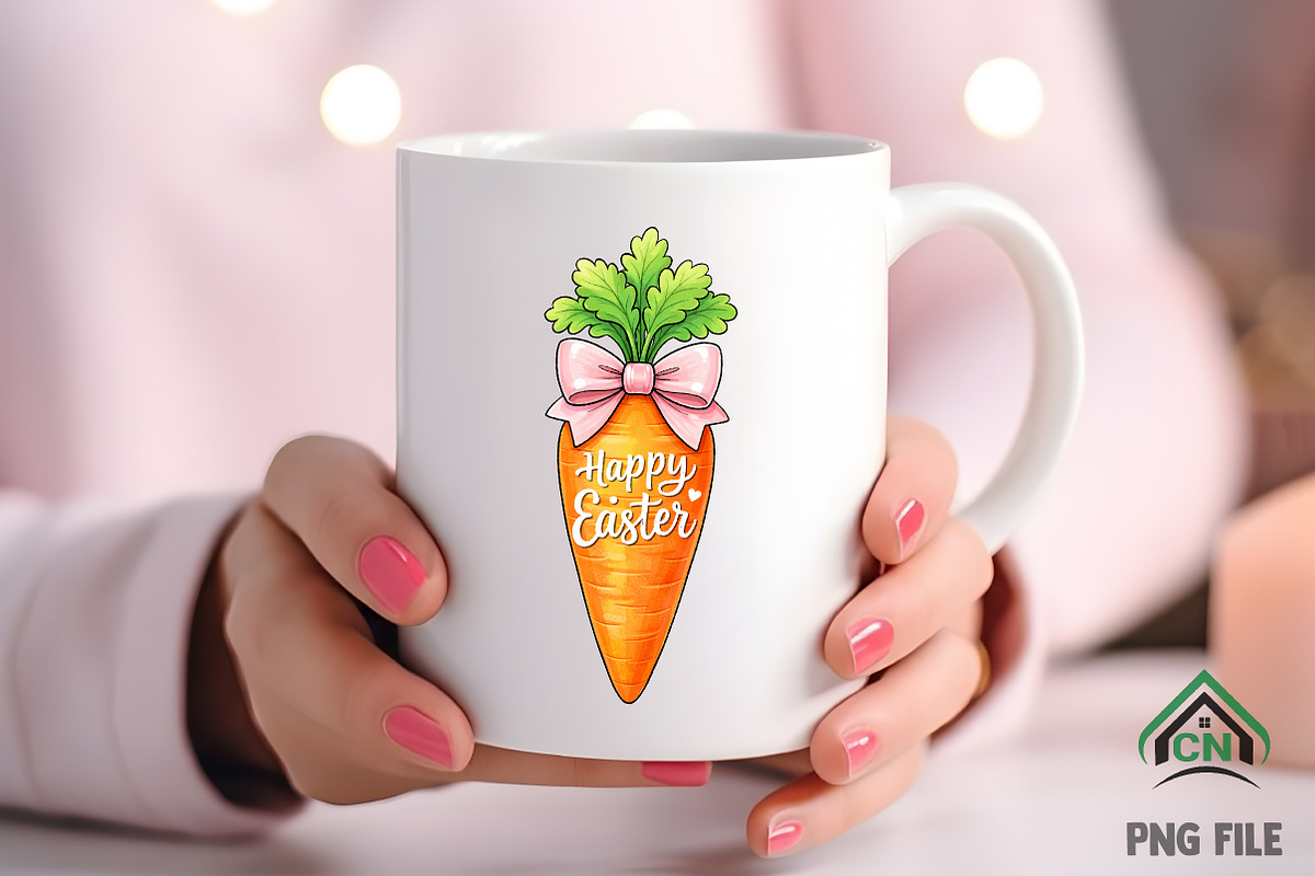 Happy Easter Carrot PNG, an Illustration by Craft Nest (Photo 5 of 6)