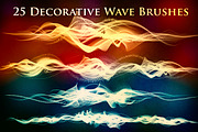 25 Decorative Wave Brushes, a Brush Add-On by xresch (Thumbnail 1 of 5)